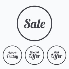 Sale icons. Best special offer symbols