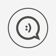 Chat sign icon. Speech bubble symbol.