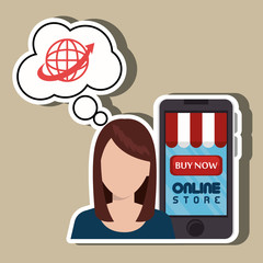 electronic commerce design, vector illustration eps10 graphic 