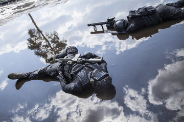 Dead bodies of special forces operators