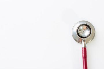 Stethoscope on white background