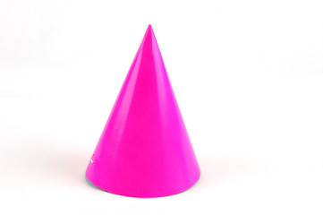 Fototapeta premium shiny party hat on white background