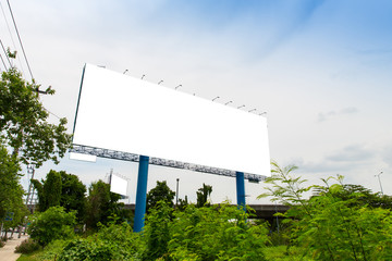 Blank billboard for new advertisement