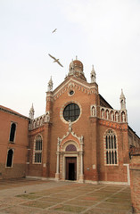 Obraz premium The church of Santa Maria del Orto in Venice, Italy