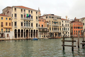 Fototapeta na wymiar Urban landscape of Venice in Italy