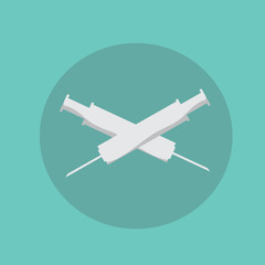 Vector illustration of a syringe