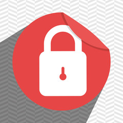 padlock icon  design, vector illustration eps10 graphic 