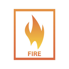 The abstract fire icon,flame background,danger sign