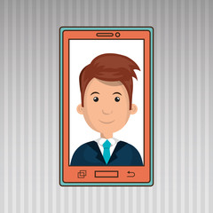 smartphone service design, vector illustration eps10 graphic 