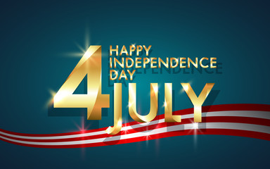 Background of Happy Independence Day, 4th of July