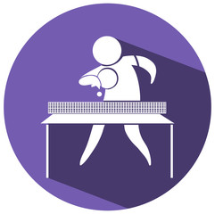 Sport icon for table tennis