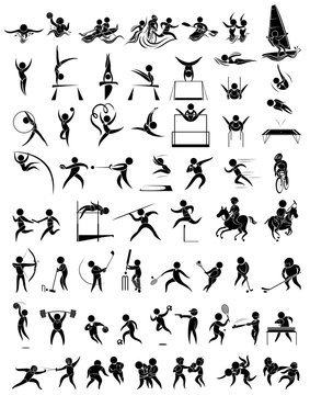 Icon design for many type of sports