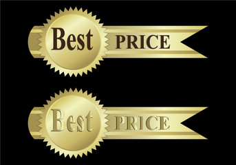 Gold label best priceicon sign