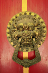 Ancient Chinese architecture copper door knocker