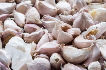 Texture of asian garlic an oriental ingredient