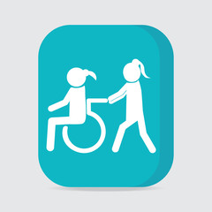 Disabled icon sign