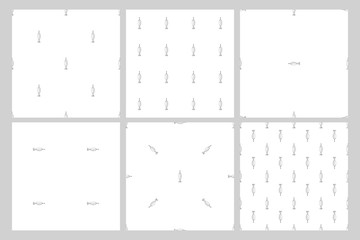 Seamless pattern. bait fish