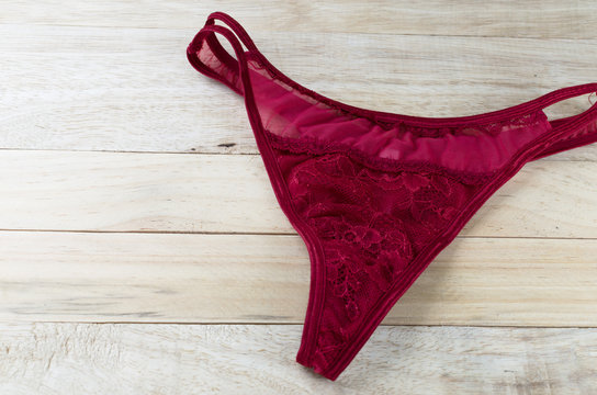 Red lace sexy g-string