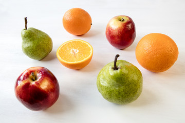 Colorful fruits on the table