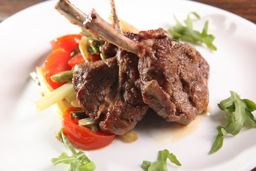 Loin Chops with vegetables