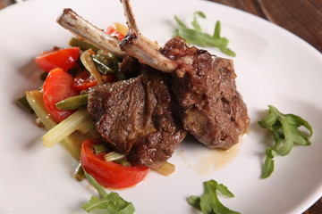 Loin Chops with vegetables