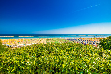 colorful view of the beaches