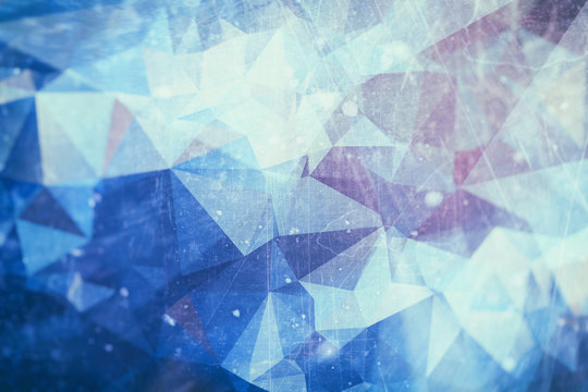 Iced abstract background - winter ice illustration