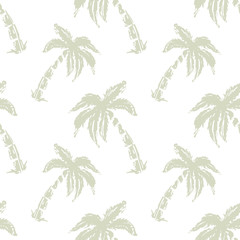 Seamless pattern with palm trees