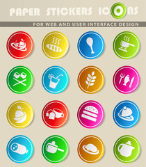 food and kitchen icon set