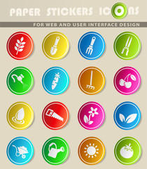 gardening icon set
