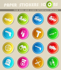 Military simply icons