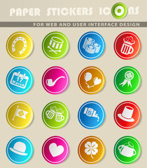 st patrick day icon set