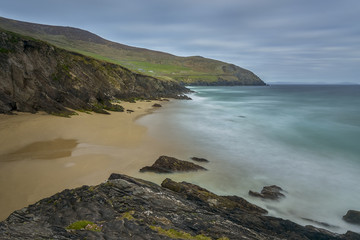 Fototapeta na wymiar Rocky coastline at Slea Head on Dingle Peninsula, Ireland, nature