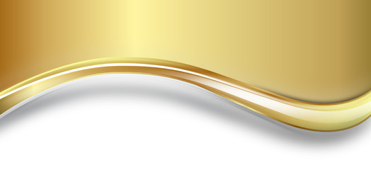 welle Wellen Gold Hintergrund Schwung Weihnachten Band Banner