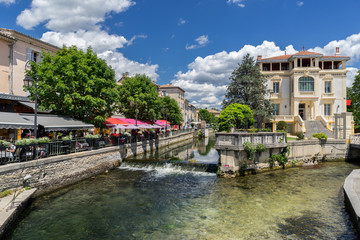 The town of Isle sur le Sorgue in the Luberon Provence