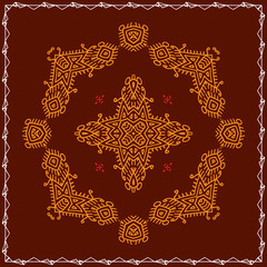 Folk, Tribal Design, Motif, Wall Painting