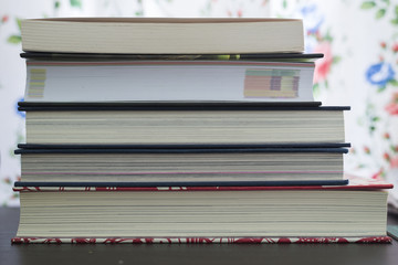 books on the table