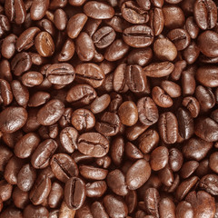 Roasted coffee beans background