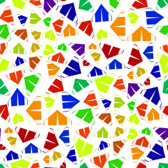 Multicolor tent seamless pattern