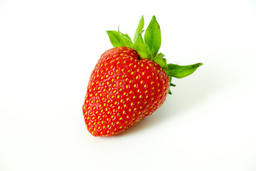 Red berry strawberry on a light background