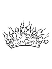 Fire flame formation cool