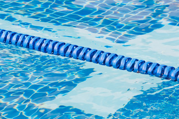 Swimming pool lane rope