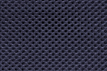 Blue fishnet cloth material texture background. Nylon texture. Nylon fabric. Nylon bag for background with copy space for text or image.