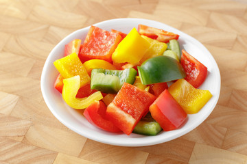 Chopped sweet pepper