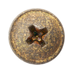 Rusty screw head