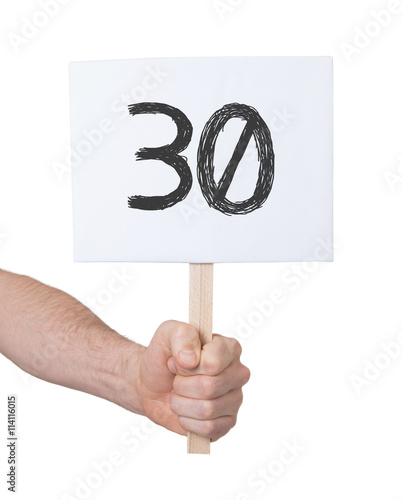 &ldquo;Sign with a number, 30&rdquo; Stock photo and royalty-free images on Fotolia