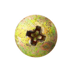 Rusty screw head