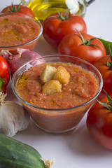Gazpacho typical food spanish