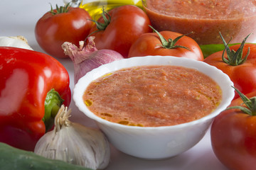 Gazpacho typical food spanish