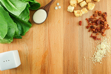 Caesar Salad , Preparing , Cooking